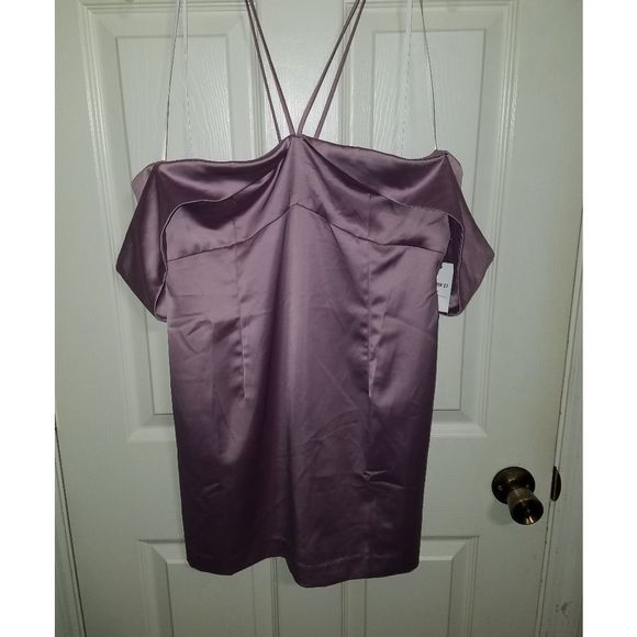 Size xl light purple satin dress - Picture 2 of 7